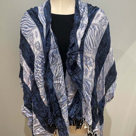 Blue warp/scarf - Picture 4 of 4